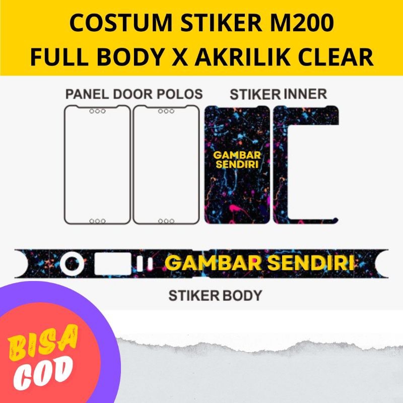 

Wrap* Stiker M Khusus 200 Costum X Akrilik Clear Wrap Skin Stiker Garksin CUSTOM Gratis (2pcs)