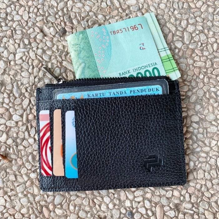 

Card Holder Diagonal Genuine Leather Parjo, Dompet Kartu Kulit Asli