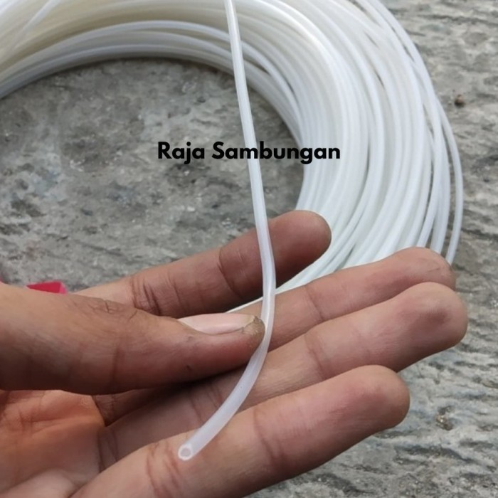 PER 35 ROLL Selang Mikro 2.8 mm Putih Kecil Hose Rotan Piping Pandepun List Pinggir Jok Motor Tas