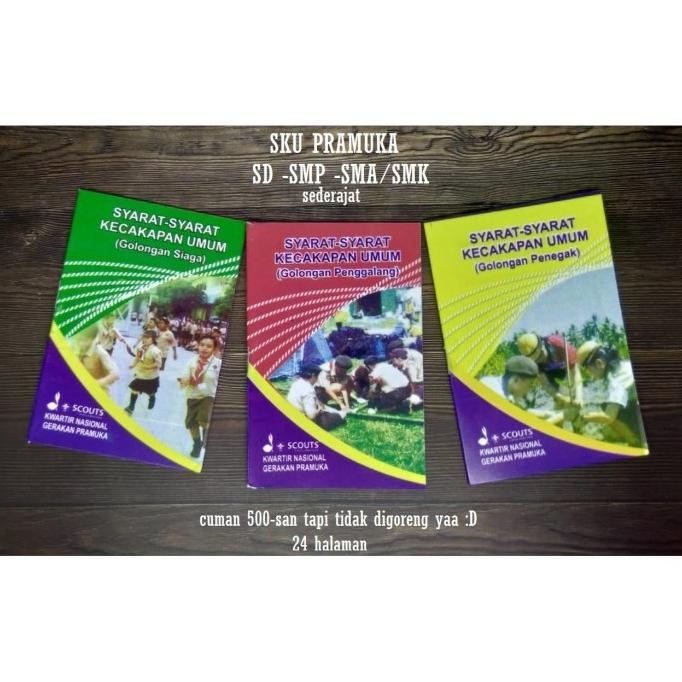 

NEW Buku SKU Pramuka Siaga -Penggalang Dan Penegak MURAHH