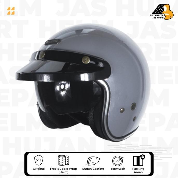 Ready Helm NJS NX2 Grey Bell Glossy Intercom Ready