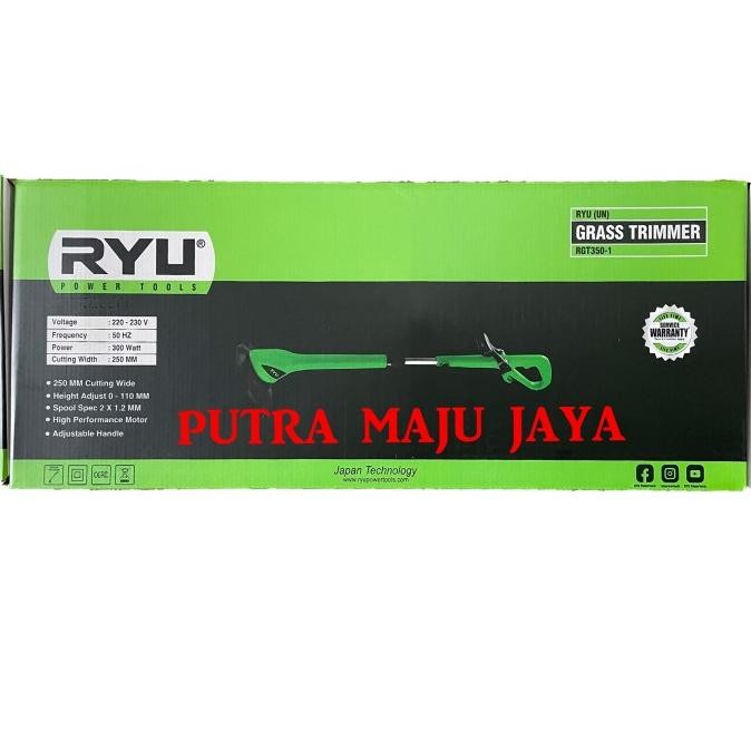 Mesin Potong Rumput Listrik / Pemotong Rumput / Ryu Tekiro RGT 350