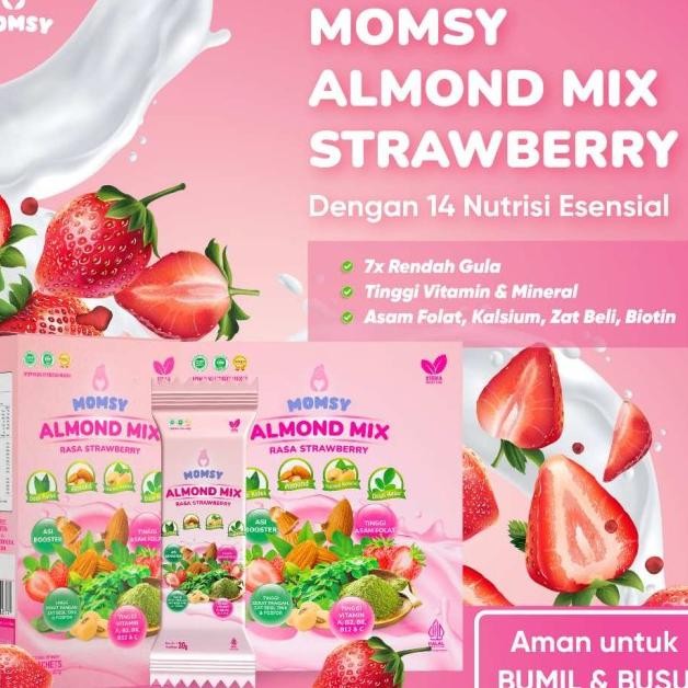 

Momy Almond Raa 6 Achet Uu Pelancar Ai Daun Atu Daun Elor Almond Edelai Rendah Gula Bpom Halal