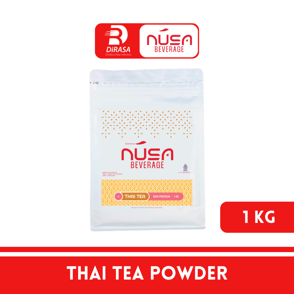 

DiRASA - NUSA BEVERAGE Thai Tea Drink Powder 1 KG Untuk Bisnis HORECA/Barista/Bartender/Mixologist