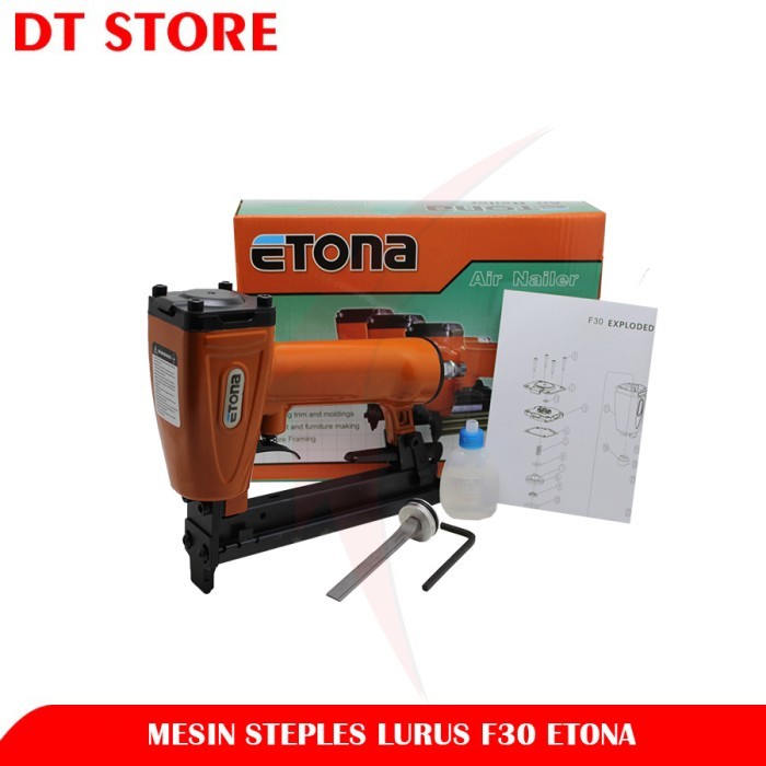 

Etona F30 Air Nailer Gun / Mesin Staples Angin Model Lurus