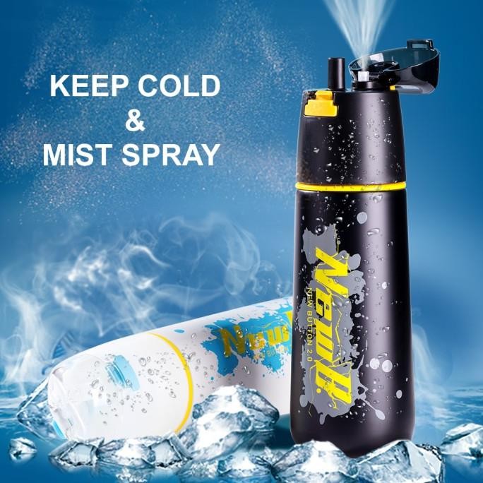 UPSTYLE BOTOL SPRAY STAINLESS STEEL 620 ML SPORT BOTTLE