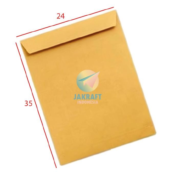 

Baru Amplop Cokelat F4 / Folio Coklat Polos Brown Envelope Tanpa Lem Seal