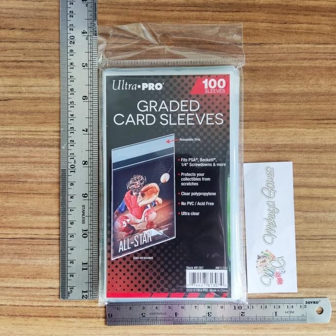 

Baru Ultra Pro Graded Card Resealable Sleeves 100 Plastik Seal Card Holder