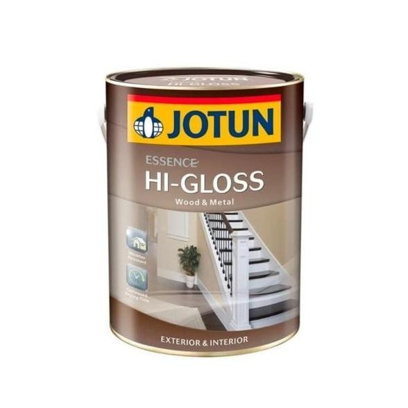 CAT MINYAK KAYU & BESI ESSENCE HI-GLOSS JOTUN WARNA PUTIH/HITAM (1 LT) ORI |