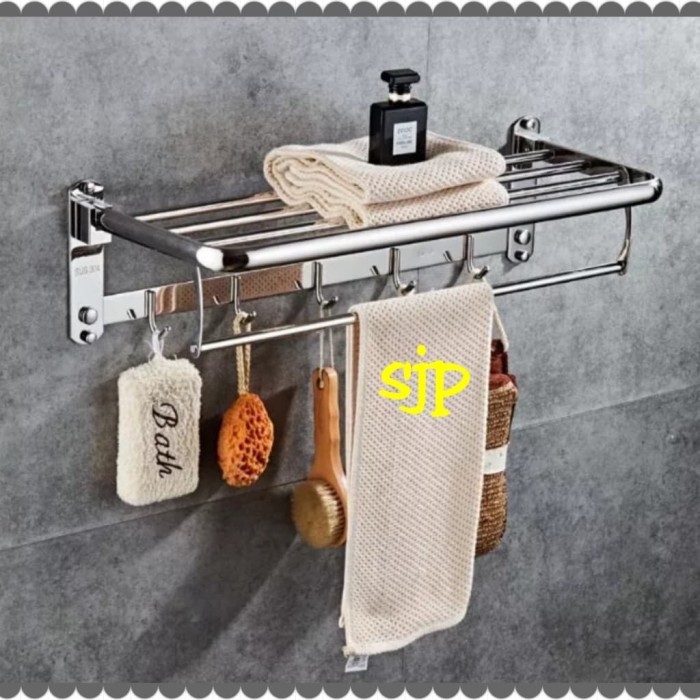 Termurah Rak Handuk / Gantungan Handuk Stainless 70 Cm