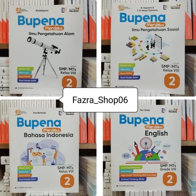 

CUCI GUDANG Bupena B.Indonesia English IPA IPS smp 2 8 Kurikulum Merdeka Erlangga BERMUTU