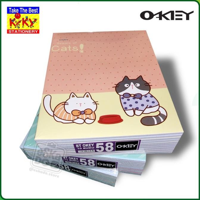 

OKEY BUKU TULIS 58 LEMBAR - 10 PCS / 1PACK BUKU SEKOLAH KIKY