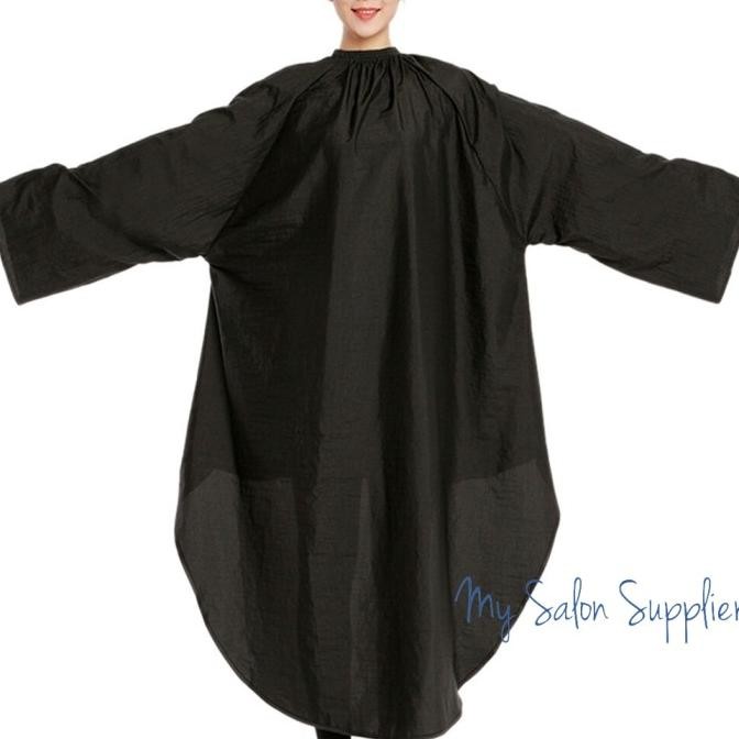 Sale Kep / Kip Potong Rambut Salon Barber Hitam Model Baju Lengan Panjang