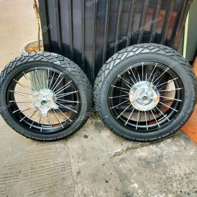 VELG JARI JARI TUBLES CB150X LENGKAP BAN DUAL PURPOSE  PNP