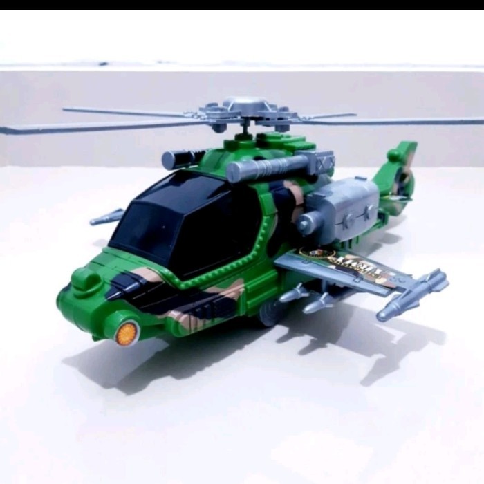 Mainan Bp9770 Helikopter Combat Apache Helucopter Grosir Murah