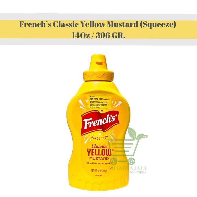 

FrenchS Classic Yellow Mustard (Squeeze) 14Oz / 396 Gr. Stok Terbatas