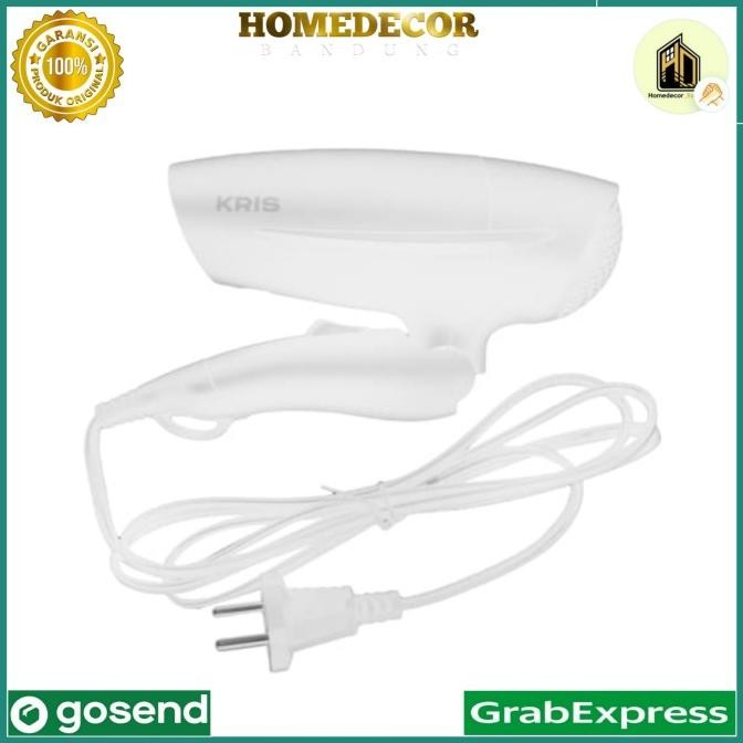 Sale Kris Hair Dryer Travel 600 Watt - Putih / Travel Hair Dryer White 600W