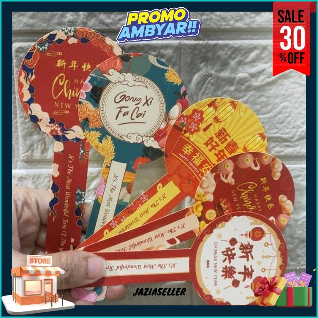 

(10Pcs) Stiker Toples Kuker Terbaru Imlek Chinese New Year Stiker Imlek Kilat