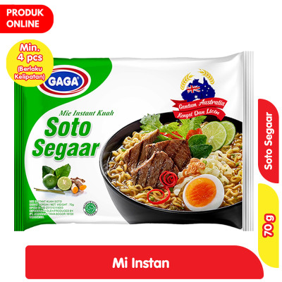 

Gaga Mi Instan Kuah Soto Segaar 70 g