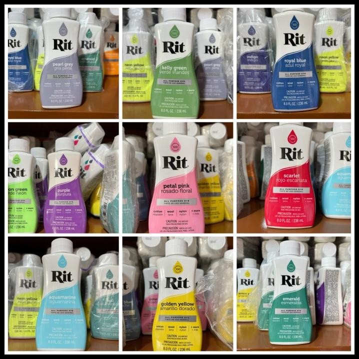 

TERBARU RIT ALL PURPOSE DYE PEWARNA KAIN !!!