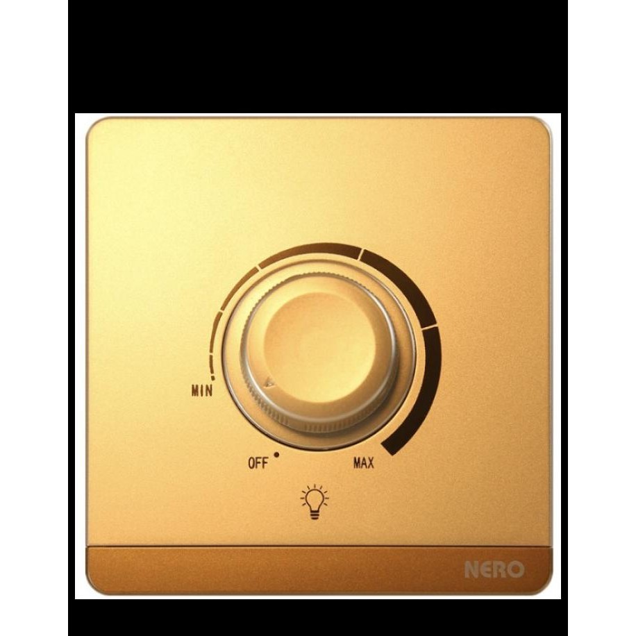 BEST DEAL SAKLAR DIMMER CONTROL SWITCH NERO DECORA GOLD 