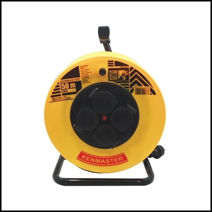 Kenmaster Kabel Roll 50 Meter 10A SNI - Kabel Rol 4 lubang 50m