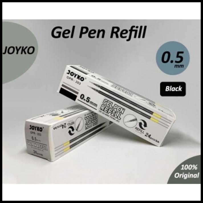 

ISI PEN GEL JOYKO GPR 263 / REFILL PULPEN JOYKO - Hitam