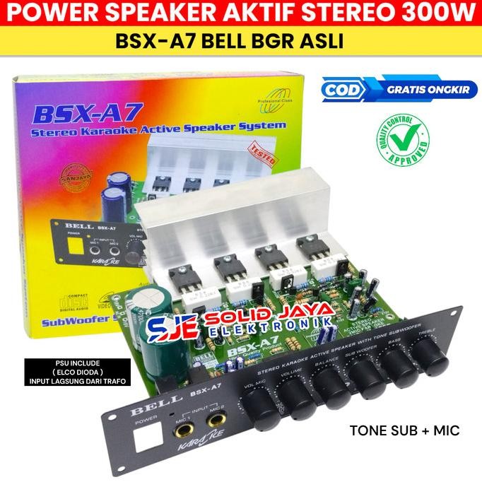 Kit Power Speaker Aktif Bsx A7 Aktive Psu Tone Subwoofer Bell Asli Terlaris