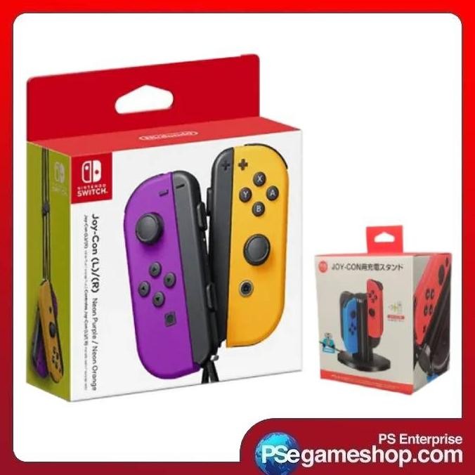 

PROMO NINTENDO SWITCH JOY CON (NEON PURPLE/NEON ORANGE)