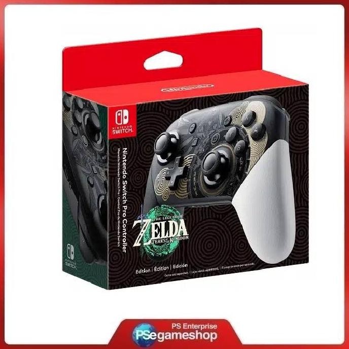 

PROMO NINTENDO SWITCH PRO CONTROLLER LEGEND OF ZELDA TEARS OF THE KINGDOM