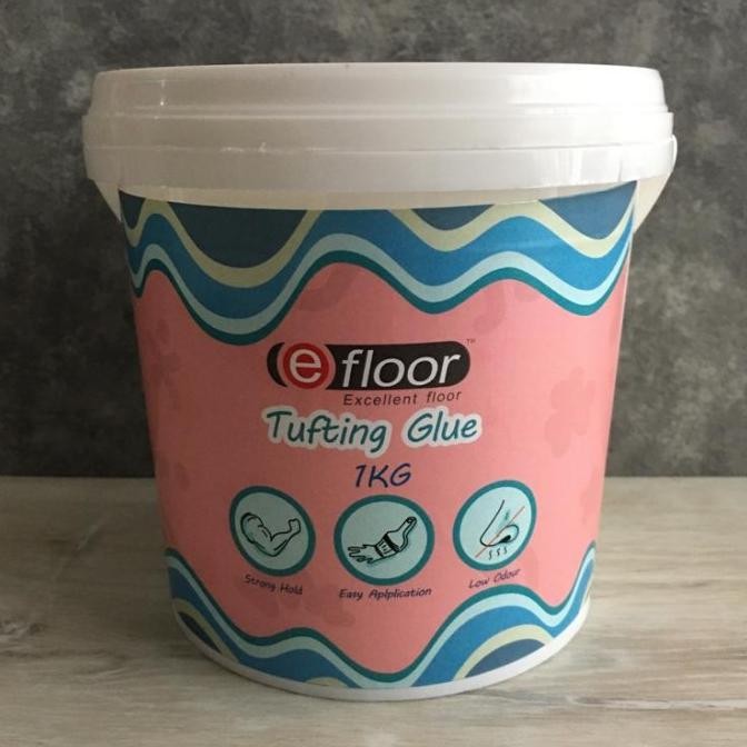 

Tufting Rugs/Punch Needle Glue,Perekat/Lem Sulaman/Rajutan isi 1 kg