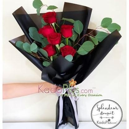 

PROMO BOUQUET RUBBY KISSES - BUKET BUNGA PREMIUM