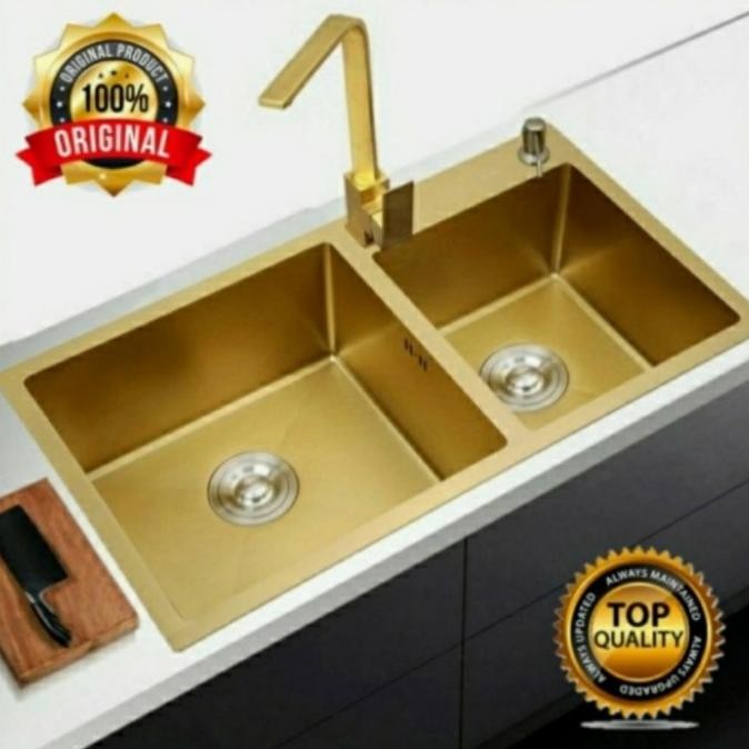 

PROMO PAKET LENGKAP KITCHEN 8245 GOLD KRAN PANTRY PANAS DINGIN