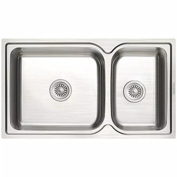 

PROMO KITCHEN SINK WASSER SYLVIA 2B0D88/BAK CUCI PIRING 2 LUBANG TANPA SAYAP