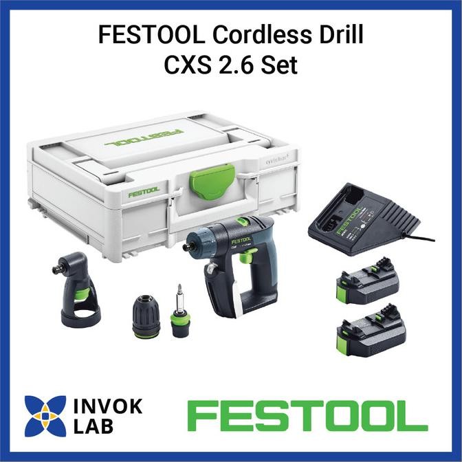 

PROMO FESTOOL CORDLESS DRILL CXS 2.6 SET