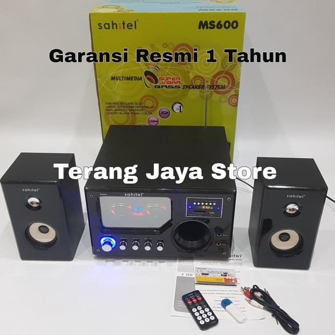 Siap Kirim Speaker Sahitel MS600 Speaker Multimedia Super Vibra Bass MS-600