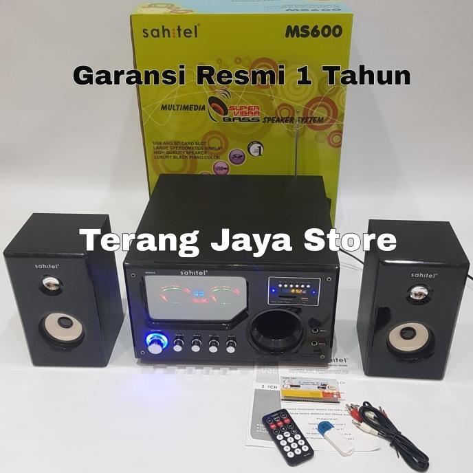 Siap Kirim Speaker Multimedia Sahitel MS600 Speaker Super Vibra Bass (New Model)