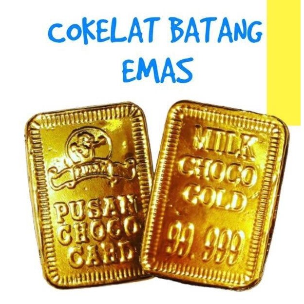 

CNY Cemilan Imlek/ Manisan Imlek/ Cokelat Batang Emas 50 pcs Limited