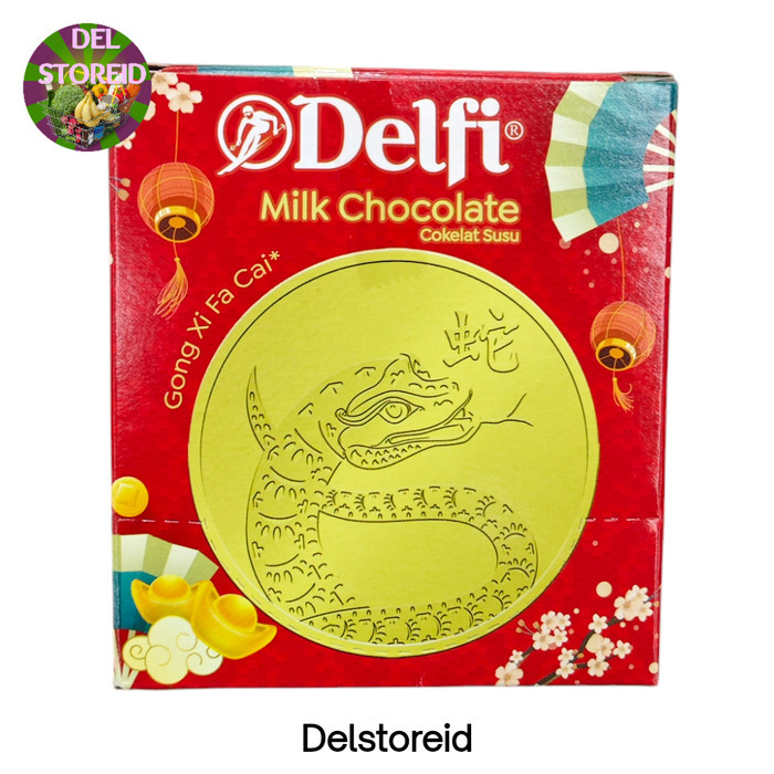 

CNY Delfi Milk Chocolate 1 box isi 10 x 25 gr edisi Imlek Gong Xi Ga Cai Limited