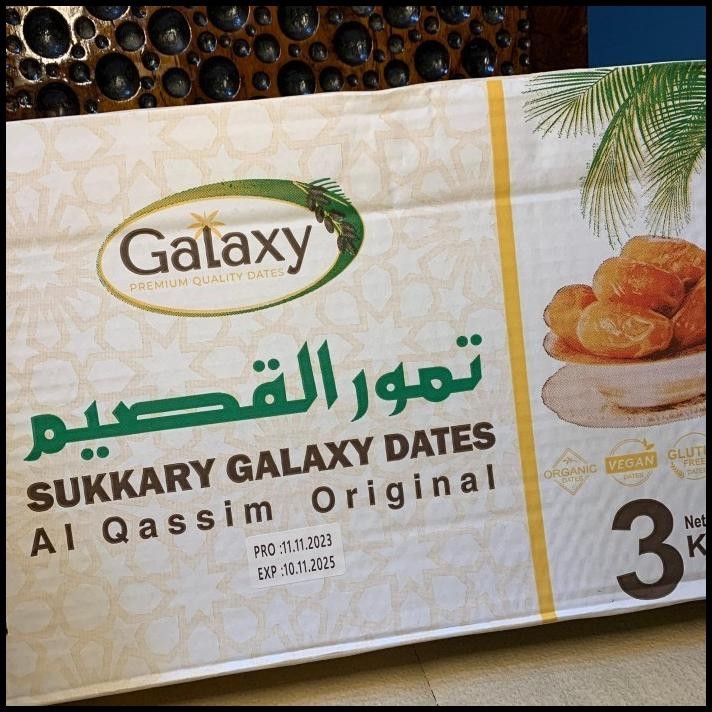 

BEST DEAL BEST KURMA RAJA SUKARY GALAXY BASAH MADINAH 3 KG MURAH KURMA SUKARI