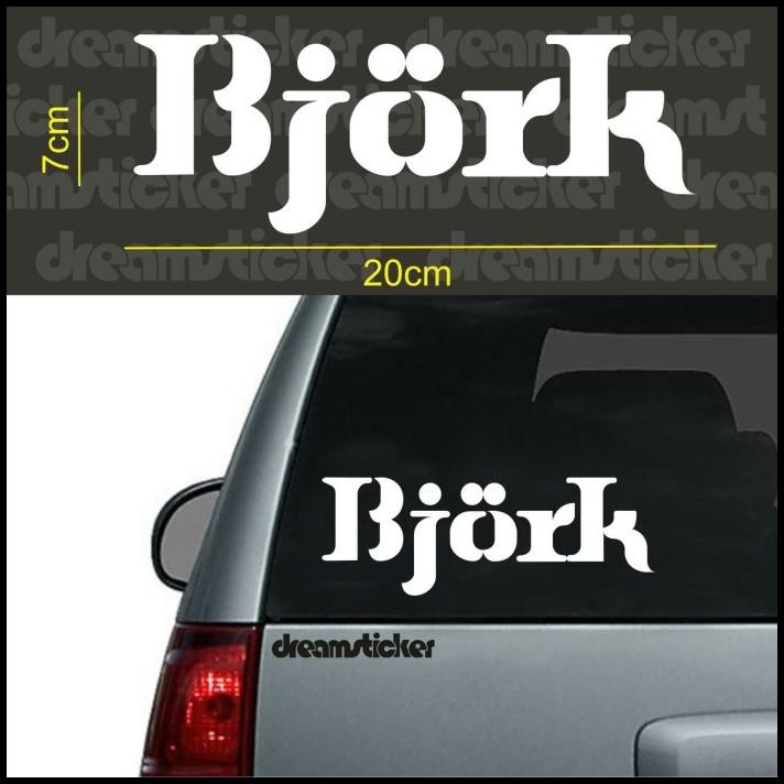 

DISKON STICKER STIKER MUSIK BAND BJORK