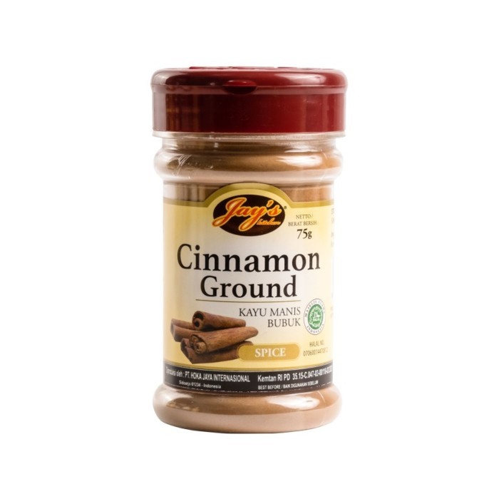 

Jay Ground Cinnamon Jay Ayu Mani 75 Gram