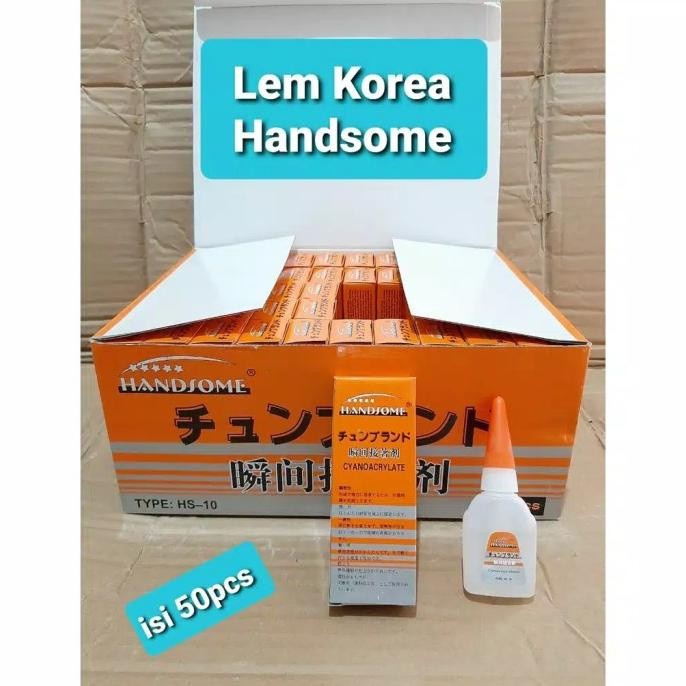 

Lem Korea HANDSOME 20ml 1 Box Isi 50 Pcs