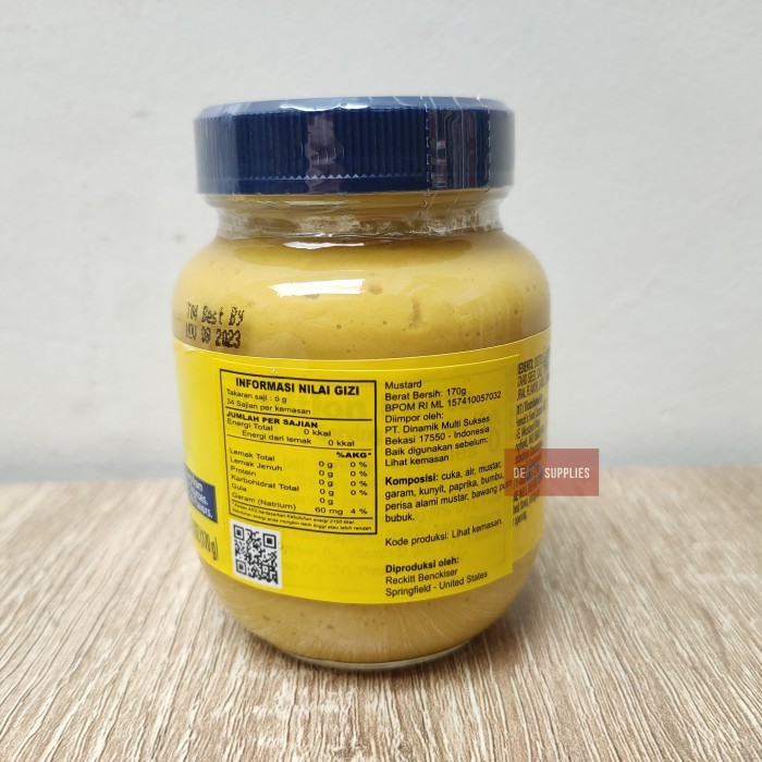

French Mutard Claic Yellow 170Gr Au Mutard Burger Hotdog Ua
