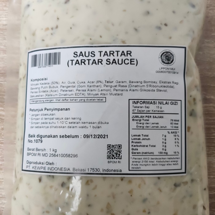

Ewpie Tartar Auce 1G Au Tartar Halal Ao Tar Tar
