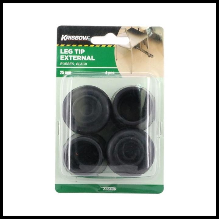 Krisbow Alas Kaki Bantalan Karet Meja Dan Kursi 2.5 Cm 4 Pcs