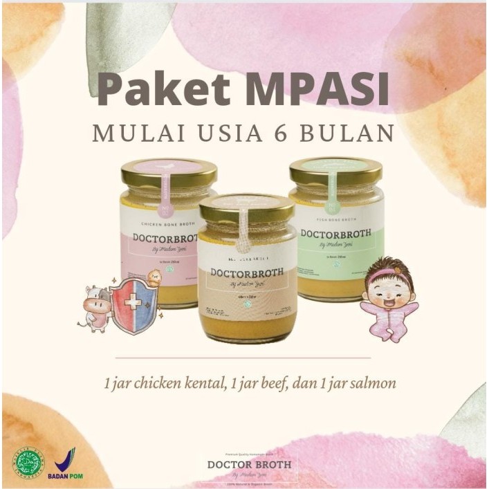 

Paket MPASI BB Booster & anti GTM 3 jar Doctor Broth