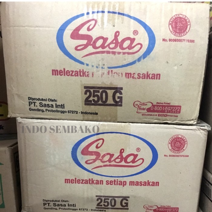 

Sasa 48 bungkus x 250g dus / Sasa Penyedap Rasa 250g / Micin Sasa 25