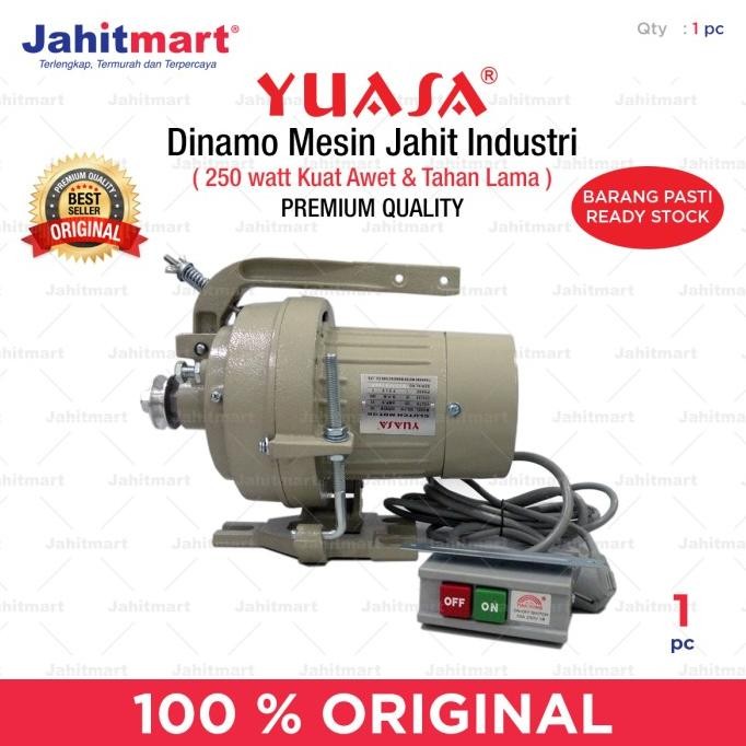 Dinamo Mesin Jahit Industri 250 Watt YUASA (Clutch Motor)