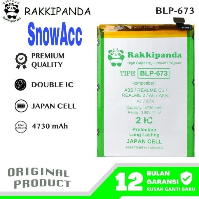Rakkipanda Baterai OPPO A12 2020 / OPPO A31 2020 Baterai OPPO BLP-673 IQB